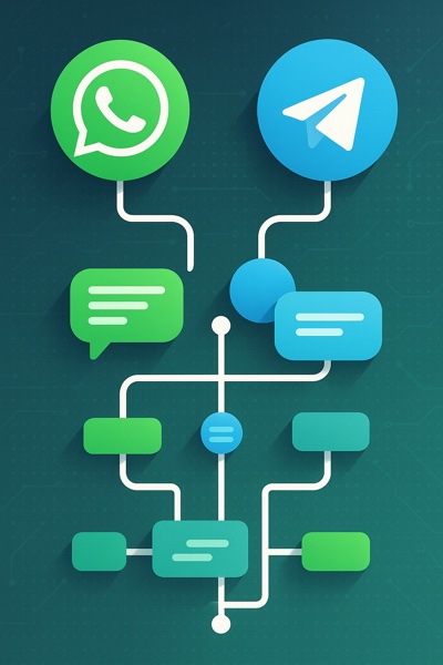 Automação no WhatsApp e Telegram