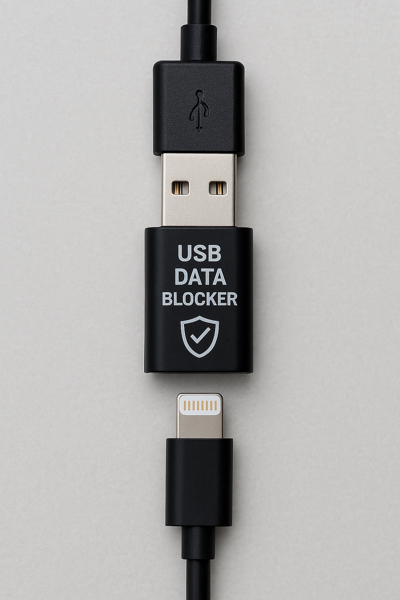 Dispositivo USB Data Blocker protege contra Juice Jacking